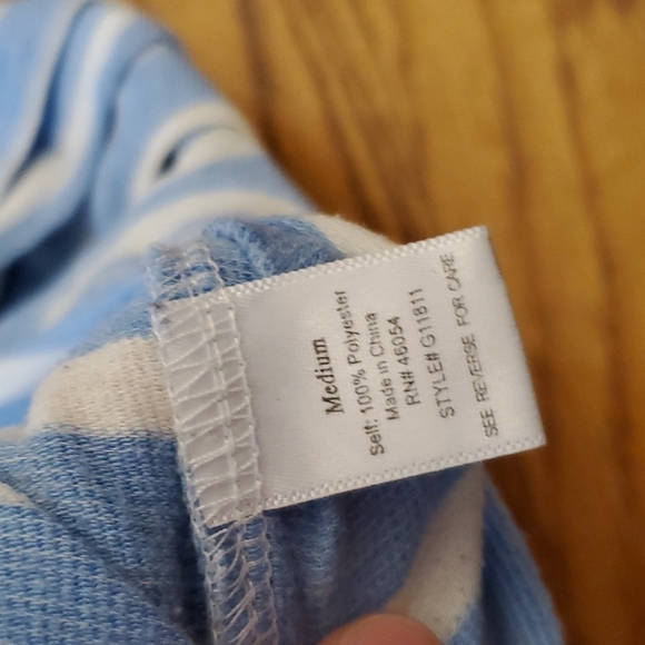 Trinity blue and white striped top, size medium - Picture 4 of 4